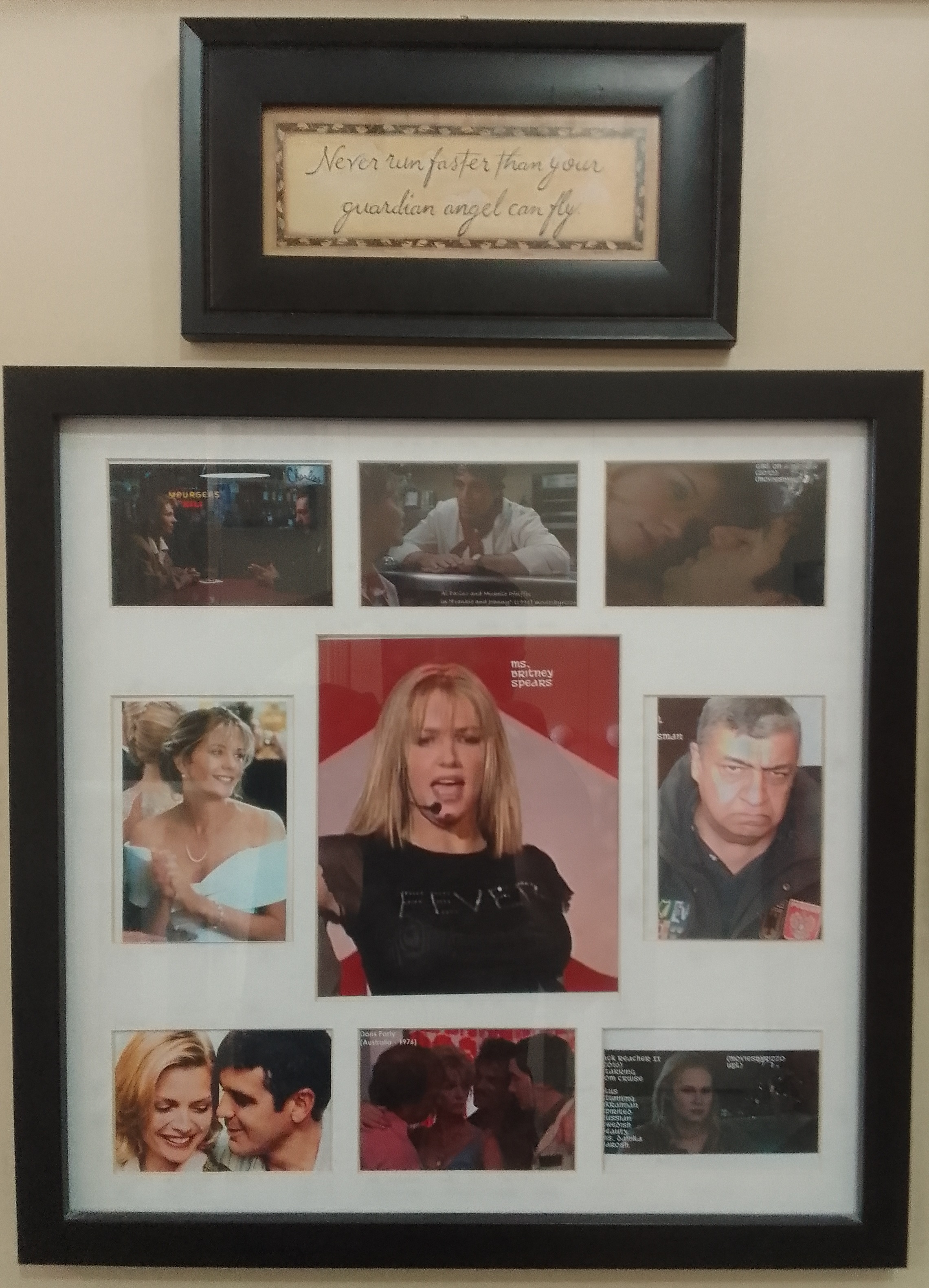 Britney Spears showing in centre
