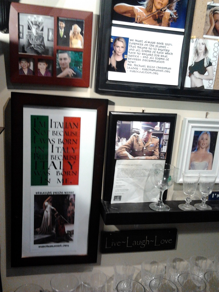 family pictures hanging on wall too