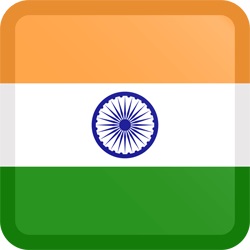 India flag button