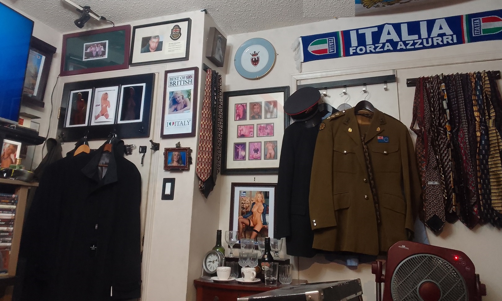 by closet and office exit