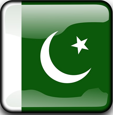 Pakistan flag button